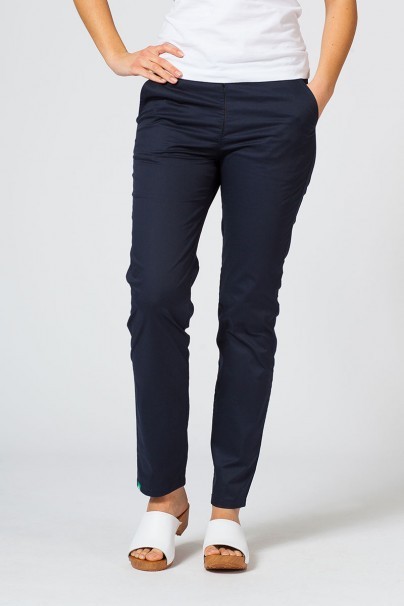 Dámské lékařské kalhoty Slim (elastic) Sunrise Uniforms námořnická modř-2