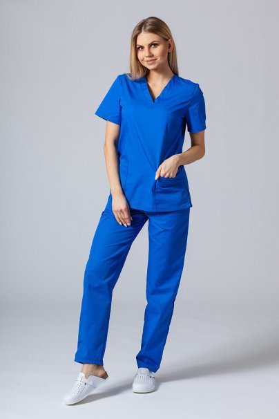 Dámské lékařské kalhoty Sunrise Uniforms Basic Regular královsky modré-3