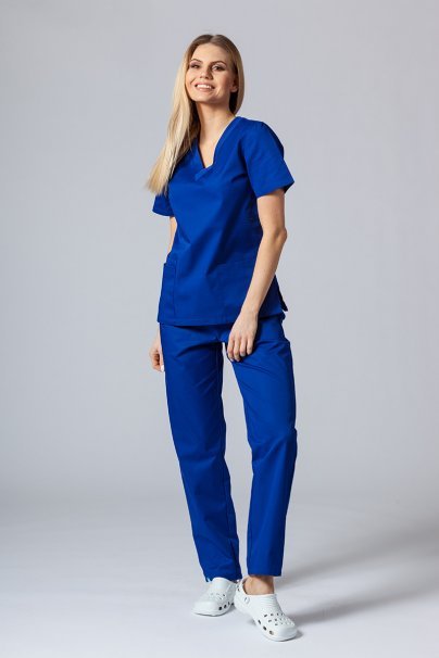 Dámské lékařské kalhoty Sunrise Uniforms Basic Regular tmavě modré-3
