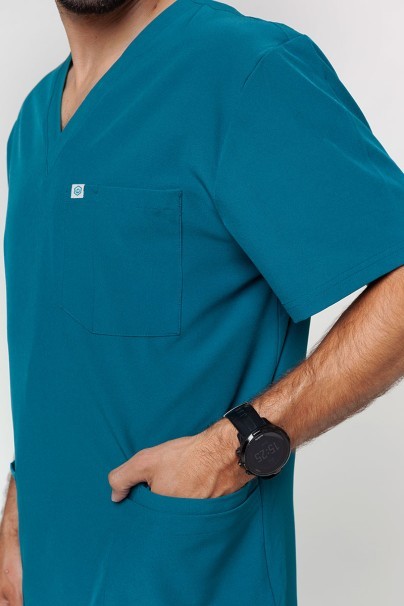 Pánská lékařská halena Uniforms World 309TS™ Louis karaibsky modrá-3