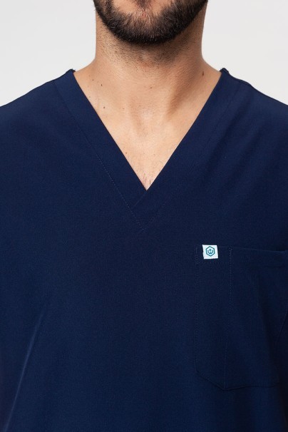 Pánská lékařská halena Uniforms World 309TS™ Louis námořnická modř-3
