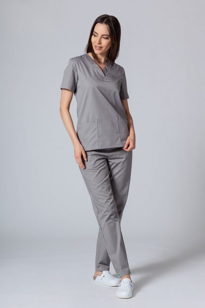 Dámské lékařské kalhoty Sunrise Uniforms Basic Regular šedé-4