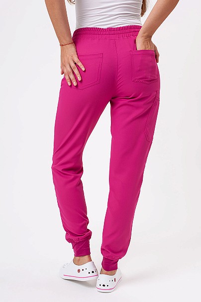 Dámské lékařské kalhoty Sunrise Lite Fit jogger malinové