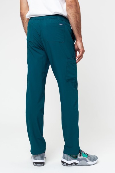 Pánské kalhoty Adar Slim Leg Cargo tmavě zelené-2