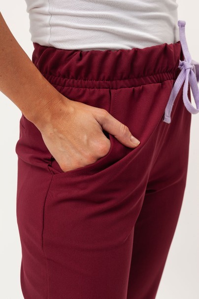 Dámské lékařské kalhoty Sunrise Uniforms Premium Pride švestkové-3