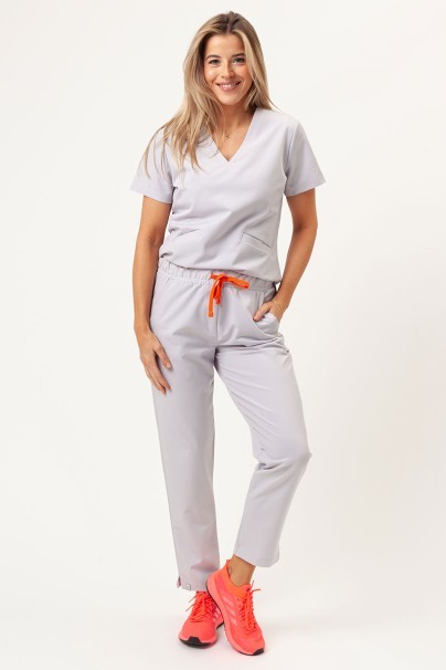 Dámská lékařská halena Sunrise Uniforms Premium Aura světle šedá-2