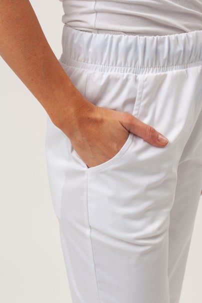 Dámské lékařské kalhoty Sunrise Uniforms Premium Pride bílé-4