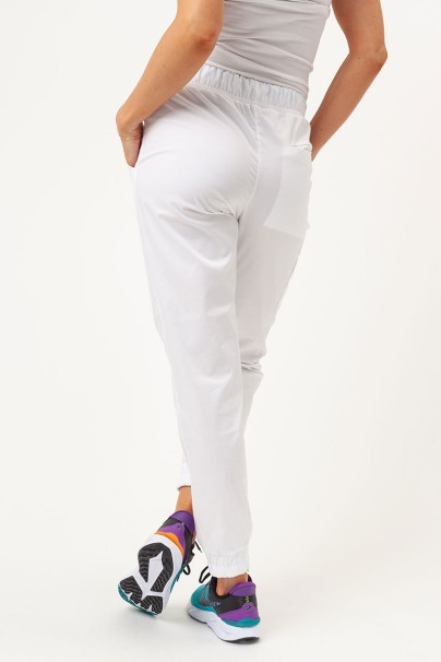 Dámské lékařské kalhoty Sunrise Uniforms Premium Vibe jogger bílé-2