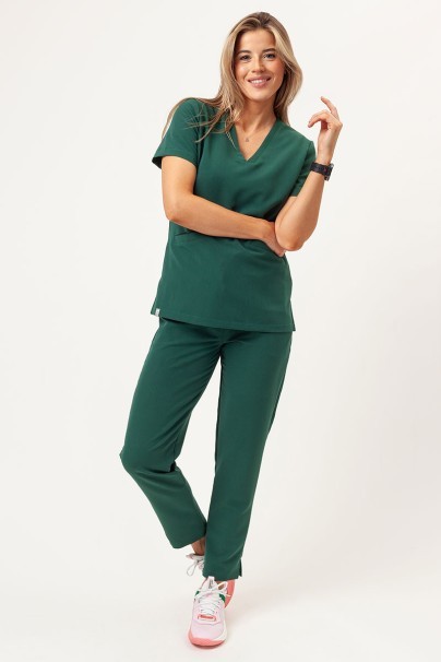 Dámská lékařská halena Sunrise Uniforms Premium Aura tmavě zelená-2