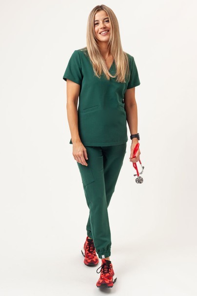 Dámské lékařské kalhoty Sunrise Uniforms Premium Vibe jogger tmavě zelené-2