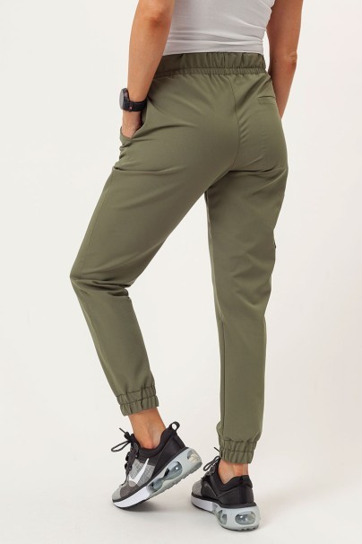 Dámské lékařské kalhoty Sunrise Uniforms Premium Vibe jogger olivkové-2