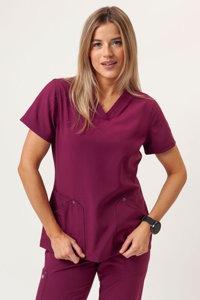 Dámská lékařská souprava Dickies EDS NXT (halena V-neck, kalhoty Jogger) třešňová-3