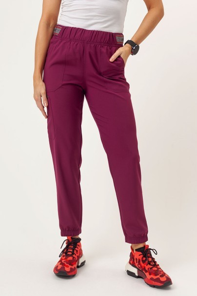 Dámská lékařská souprava Dickies EDS NXT (halena V-neck, kalhoty Jogger) třešňová-9