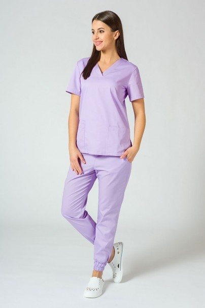 Lékařské kalhoty Sunrise Uniforms Easy jogger levandulové-3