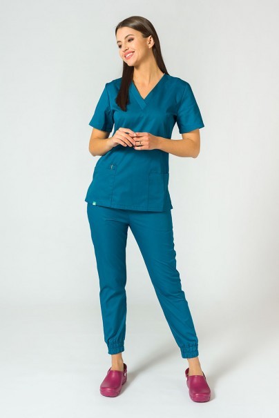 Lékařské kalhoty Sunrise Uniforms Easy jogger karaibsky modrá-2