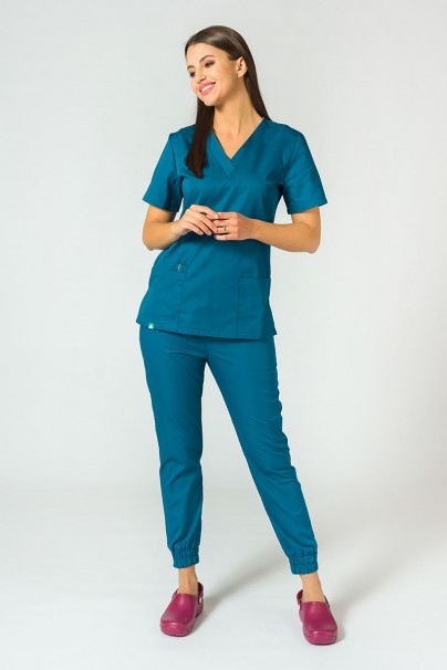 Lékařské kalhoty Sunrise Uniforms Easy jogger karaibsky modrá-2