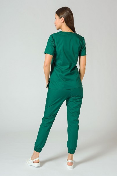 Lékařské kalhoty Sunrise Uniforms Easy jogger tmavě zelená-3
