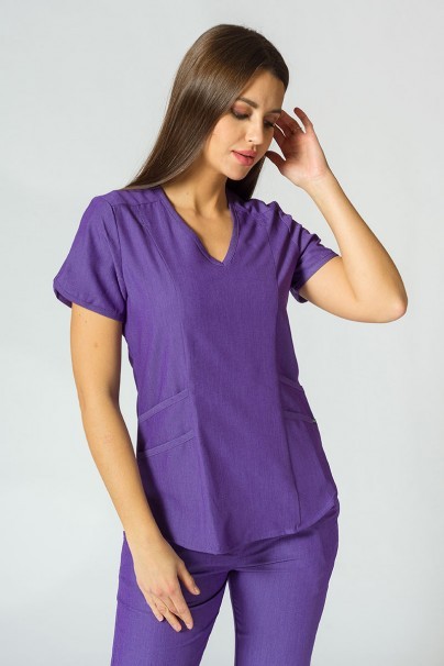 Lékařská souprava Adar Uniforms Yoga fialová (s halenou Modern - elastic)-4