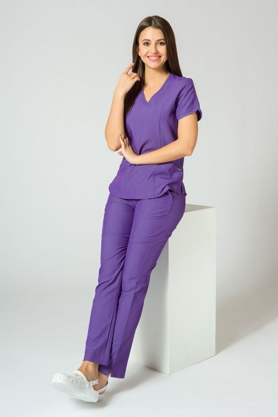 Lékařská souprava Adar Uniforms Yoga fialová (s halenou Modern - elastic)-2