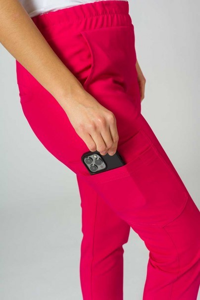 Dámské lékařské kalhoty Sunrise Uniforms Premium Chill jogger malinové-6
