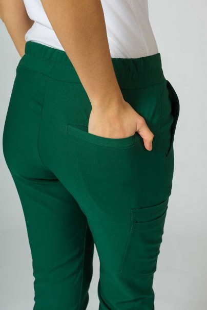 Dámské lékařské kalhoty Sunrise Uniforms Premium Chill jogger tmavě zelené-7