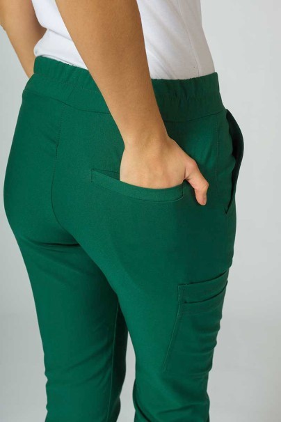 PROMO Dámské lékařské kalhoty Sunrise Uniforms Premium Chill jogger tmavě zelené-4
