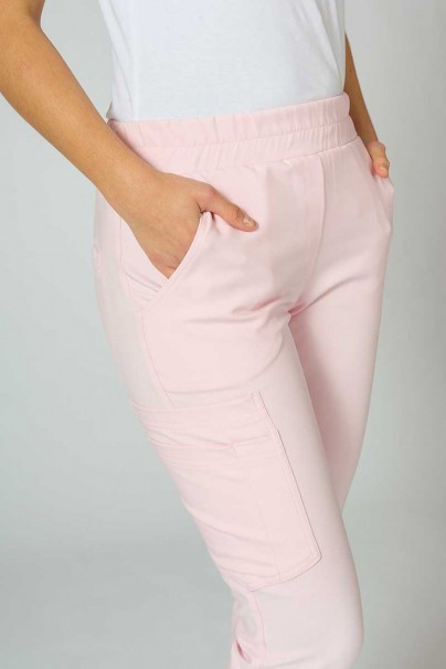 Dámské lékařské kalhoty Sunrise Uniforms Premium Chill jogger pastelově růžové-5
