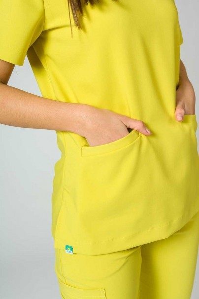 Lékařská halena Sunrise Uniforms Premium Joy žlutá-7