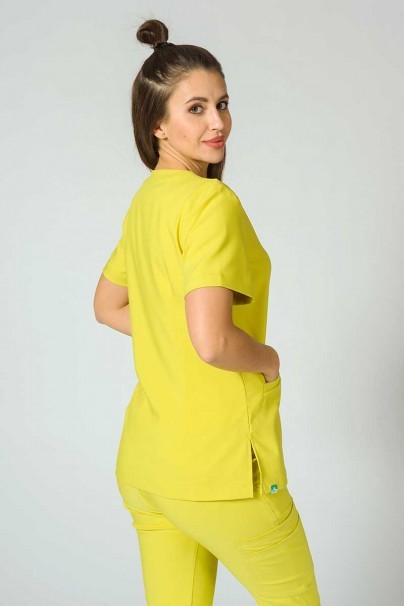 Lékařská halena Sunrise Uniforms Premium Joy žlutá-5