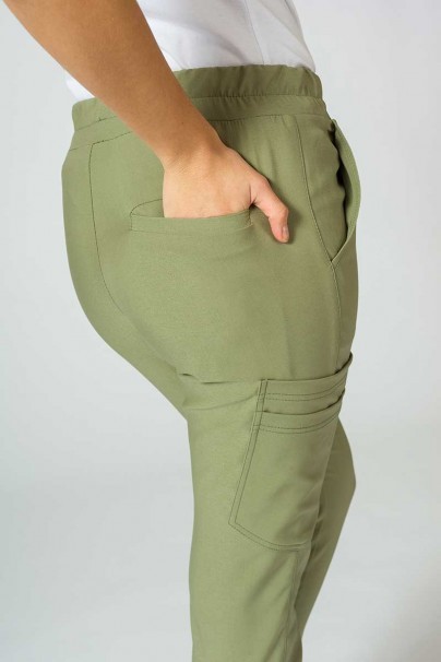Dámské lékařské kalhoty Sunrise Uniforms Premium Chill jogger olivkové-7