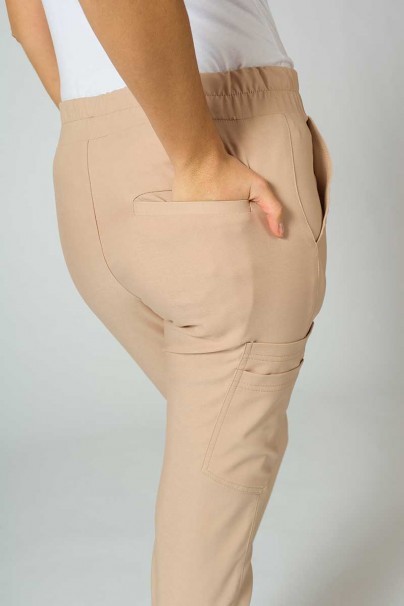 Dámské lékařské kalhoty Sunrise Uniforms Premium Chill jogger béžové-7
