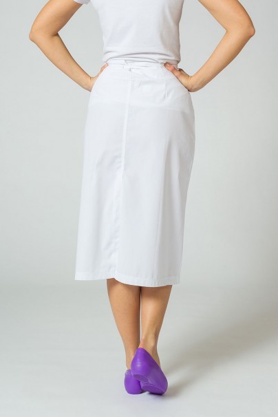 Zdravotnická sukně s kapsami Adar Uniforms Mid-Calf bílá-3