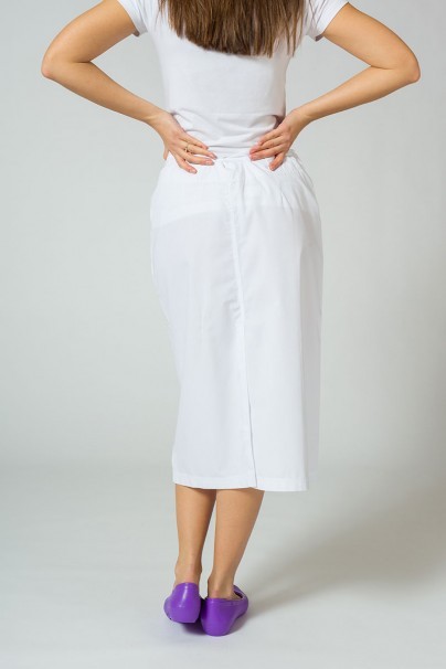 Zdravotnická sukně s kapsami Adar Uniforms Mid-Calf bílá-4