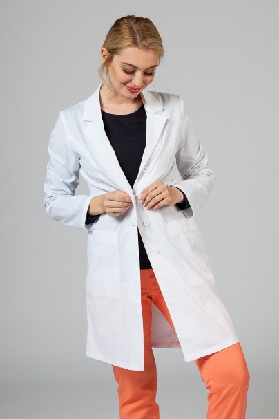 Lékařský plášť Adar Uniforms Tab-Waist bílý (elastický)-5