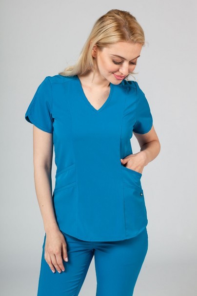 Zdravotnická souprava Adar Uniforms Yoga královsky modrá (s halenou Modern - elastic)-2