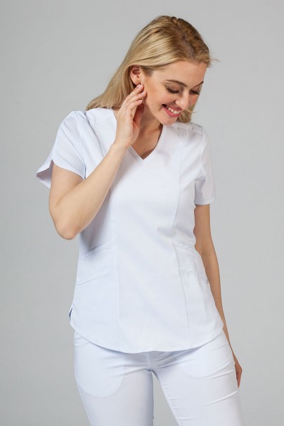 Lékařská souprava Adar Uniforms Yoga bílá (s halenou Modern - elastic)-2