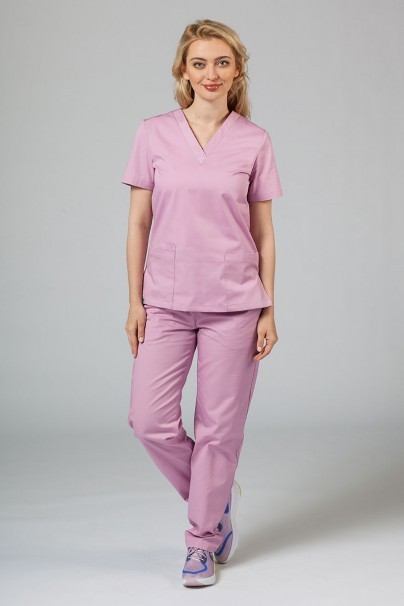 Lékařská dámská halena Sunrise Uniforms Basic Light liliová-2