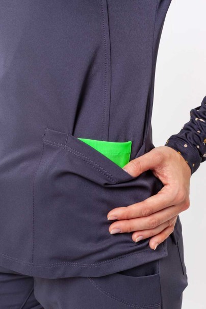 Dámská lékařská halena Healing Hands Monica V-neck šedá-4