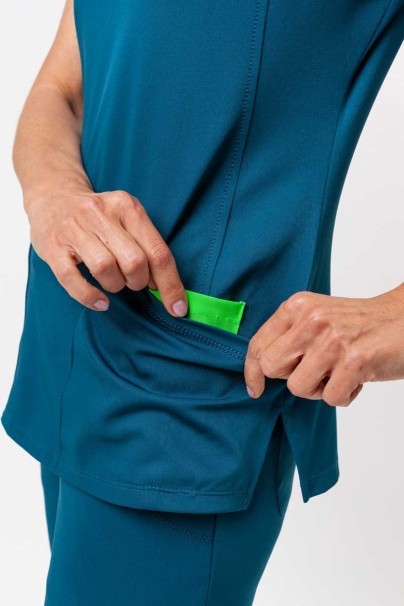 Dámská lékařská halena Healing Hands Monica V-neck karaibsky modrá-5