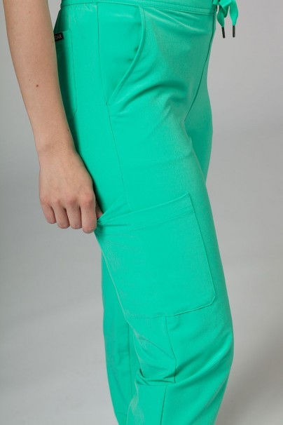 Dámské kalhoty Adar Uniforms Skinny Leg Cargo světle zelené-7