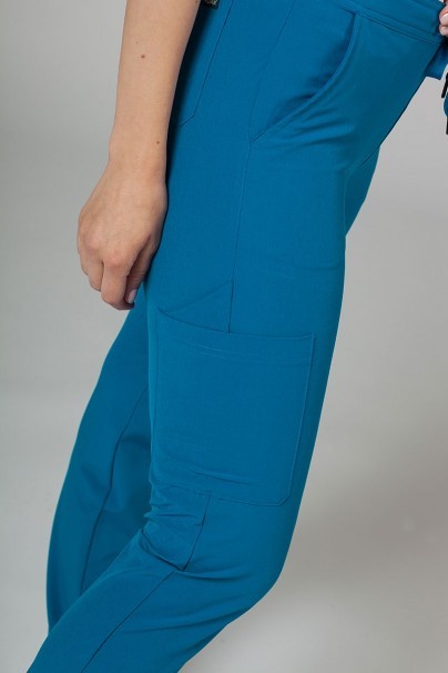 Dámské kalhoty Adar Uniforms Skinny Leg Cargo královsky modré-5