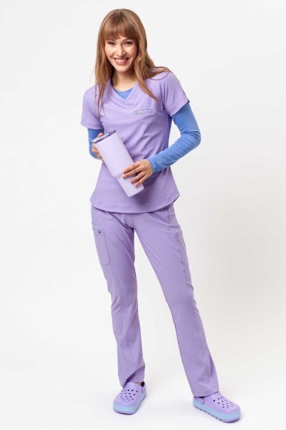 Dámská lékařská halena Maevn Embrace Luna levandulová-11
