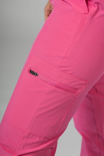 Dámské kalhoty Adar Uniforms Skinny Leg Cargo růžové-6