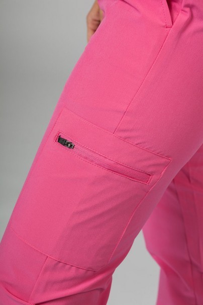 Dámské kalhoty Adar Uniforms Skinny Leg Cargo růžové-6