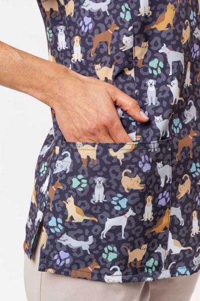 Dámská lékařská halena Maevn Prints Wild Pets-4