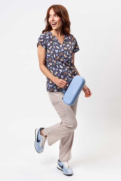 Dámská lékařská halena Maevn Prints Wild Pets-2