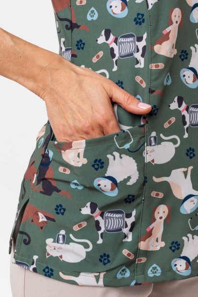 Dámská lékařská halena Maevn Prints Cuddly Checkup-5