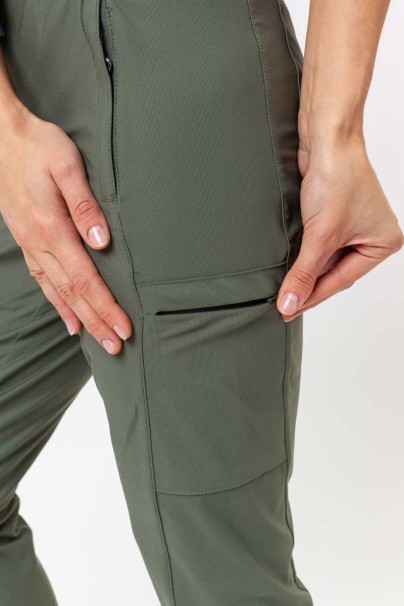 Dámské lékařské kalhoty Maevn Embrace Nora olivkové-3