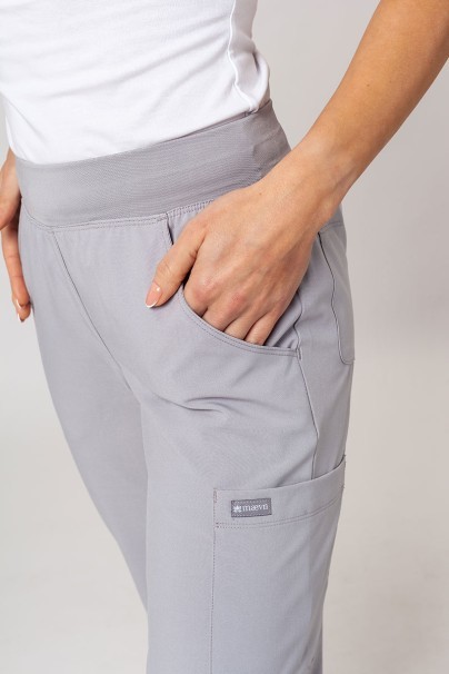 Dámské lékařské kalhoty Maevn Momentum jogger světle šedé-2