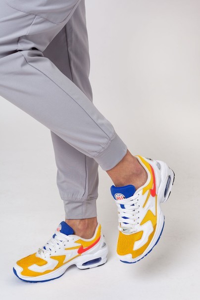 Dámské lékařské kalhoty Maevn Momentum jogger světle šedé-3